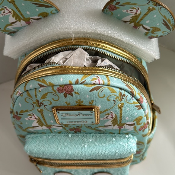 Regal Carousel Disney Parks Loungefly Mickey Main Attraction Backpack #7 NWT - Picture 4 of 11